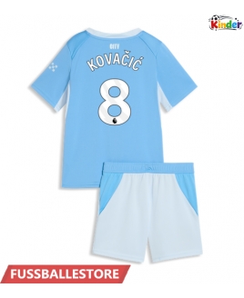 Günstige Manchester City Mateo Kovacic #8 Heimtrikotsatz Kinder 2026-27 Kurzarm (+ Kurze Hosen)